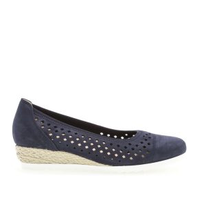 GABOR Navy Nubuck Wedge Shoes 22.642.36