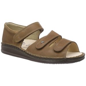 FINN COMFORT BALTRUM Unisex Leather Nubuck Velcro Sandals