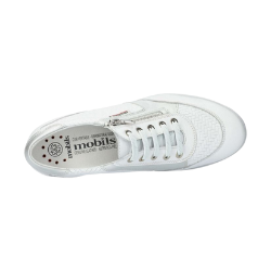 MEPHISTO PATRIZIA Ladies Leather Nubuck Lace Up Trainer Sneakers